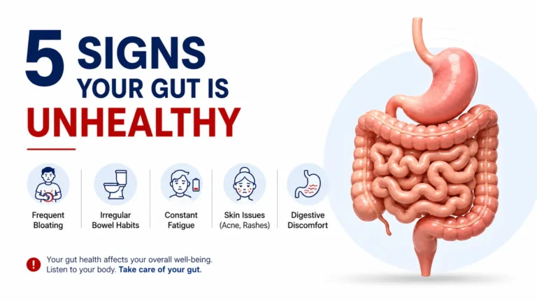 5 signs your gut is unhealthy